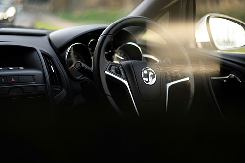 Vauxhall car steeringwheel