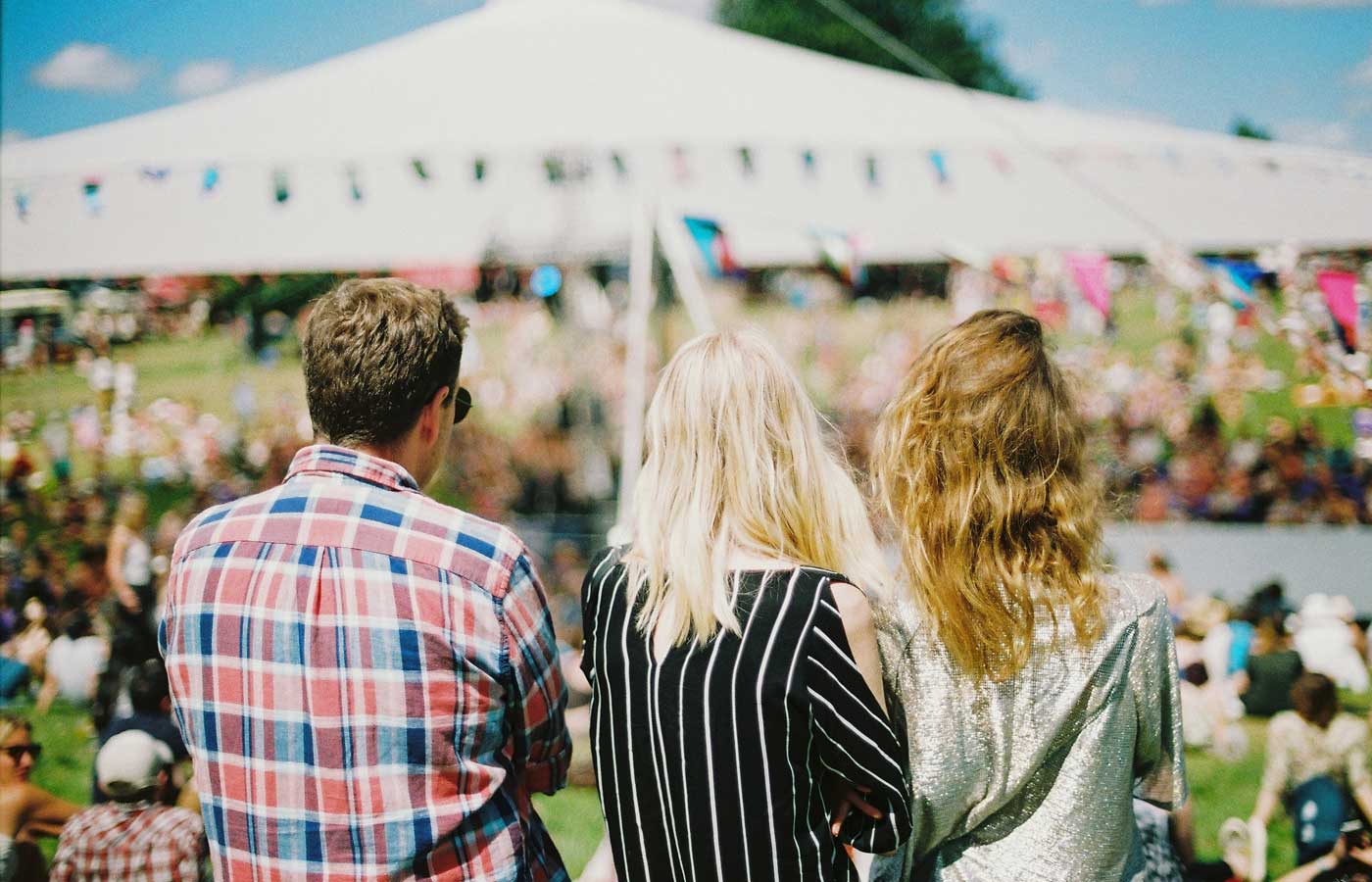Planning a large event - People attending a summer festival