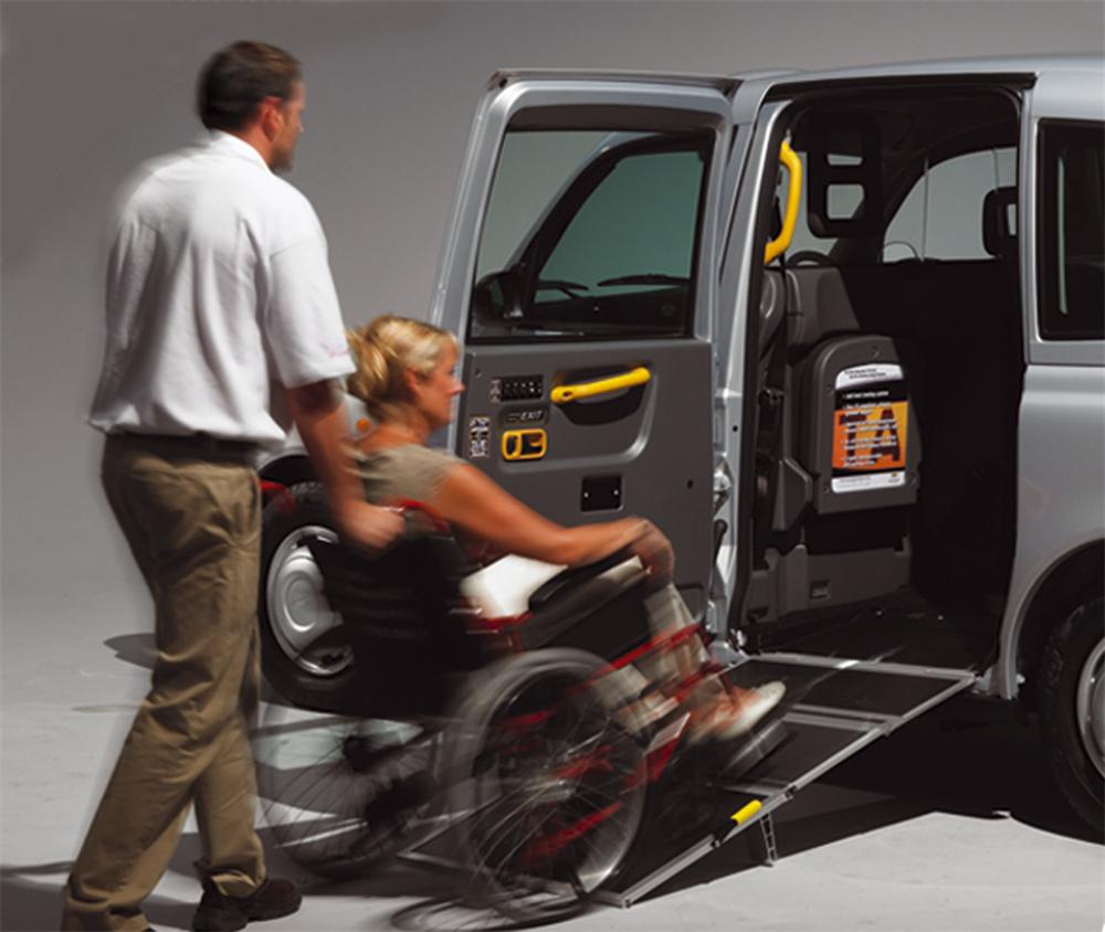 Wheelchair accessible taxi