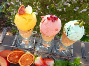 Ice cream van licence - Shows three ice cream cones
