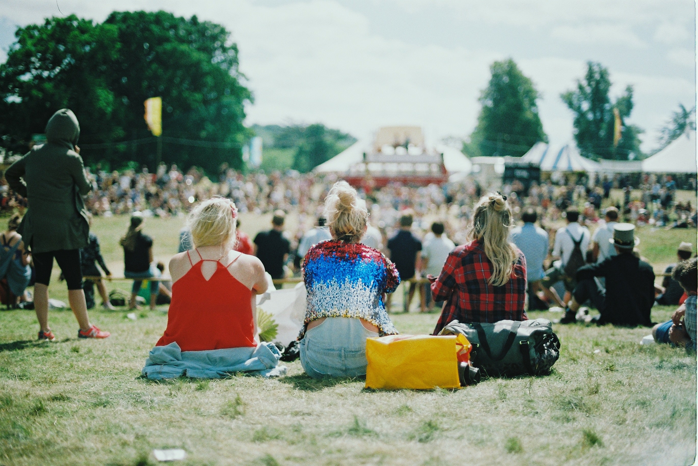 Festival insurance quote - Shows a music festival crowd
