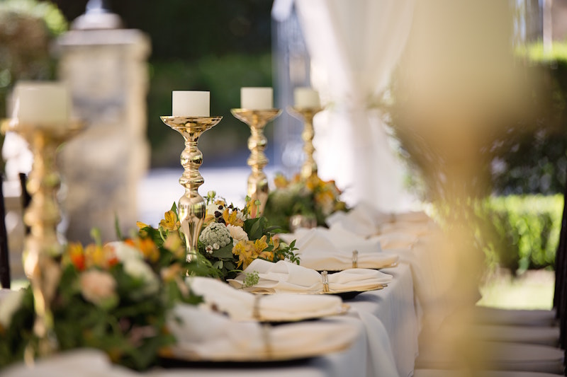 Public liability insurance wedding - Shows a table top