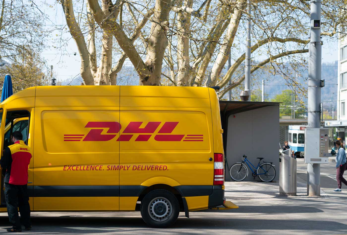 How to start a courier business in the UK - DHL courier van