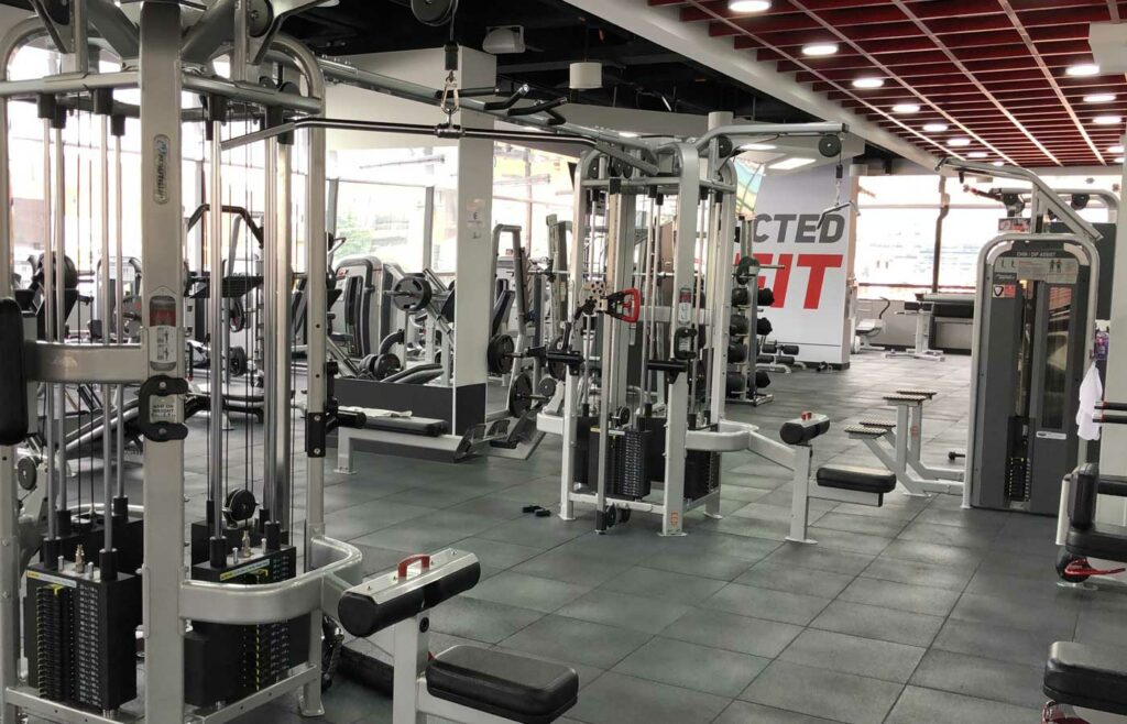 shows an image of an indoor gym 