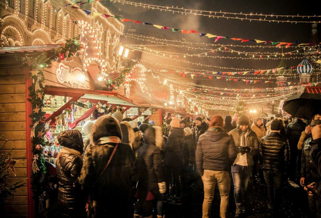 shows an outdoor German market - market trader insurance 