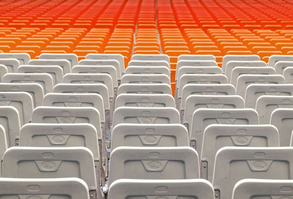 Do I need public liability insurance? Shows rows of empty seats