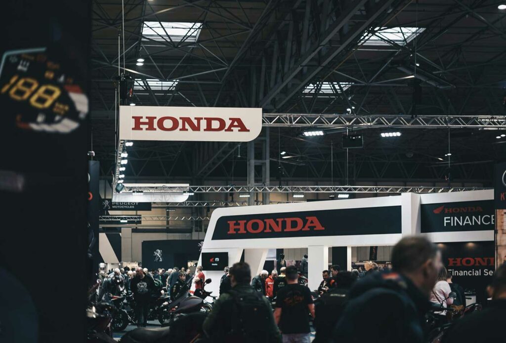 shows a Honda car exhibit - exhibitor insurance